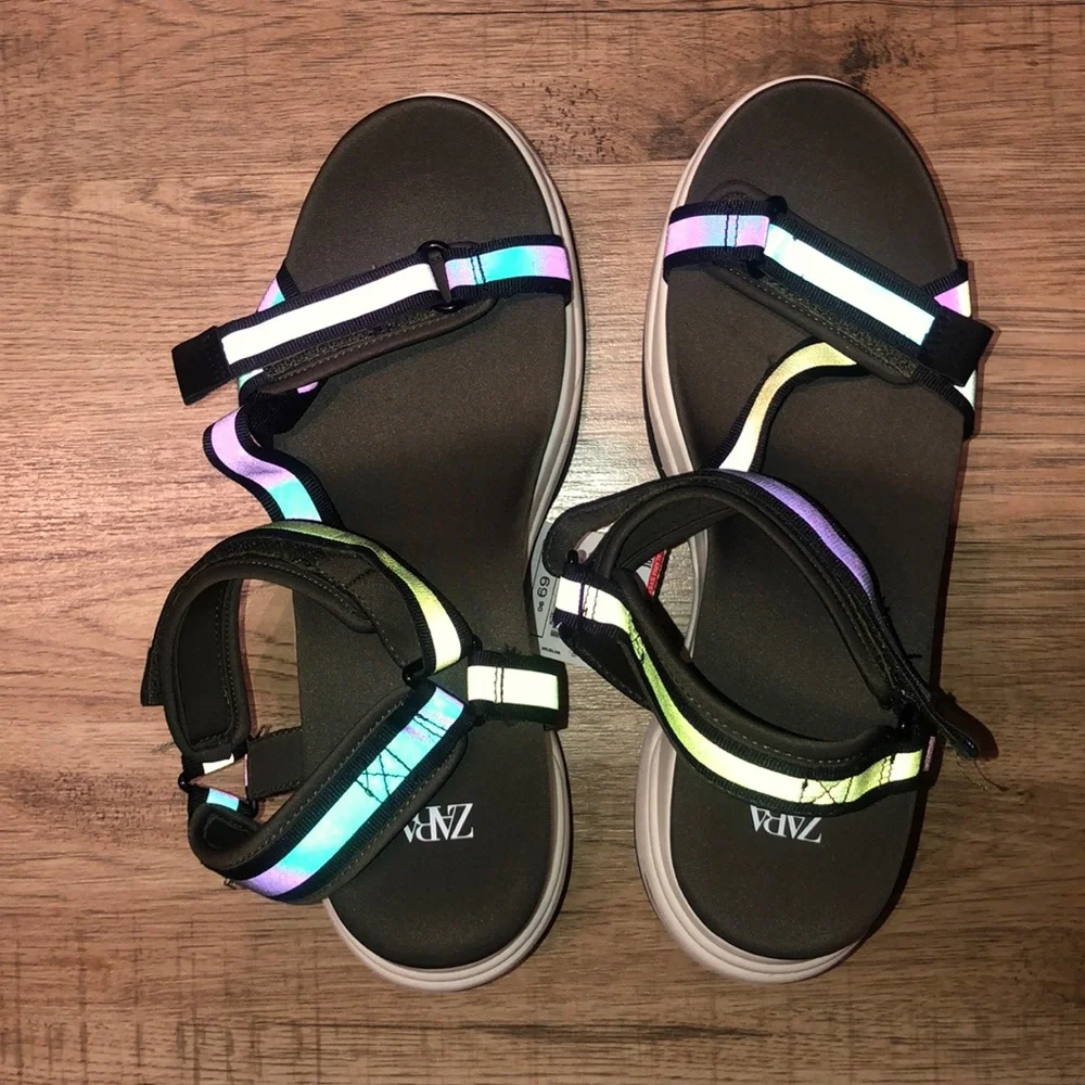 Zara Thick Soled Athletic Sandals Size 41 or 10